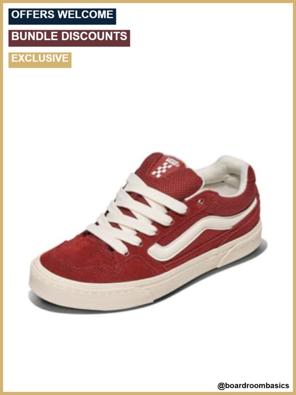 Vans Caldrone Men's Fashion Sneakers Retro Chunky Suede Mesh Lace-Up Low Top